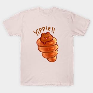 Chocolate Bun Bread Yippie T-Shirt